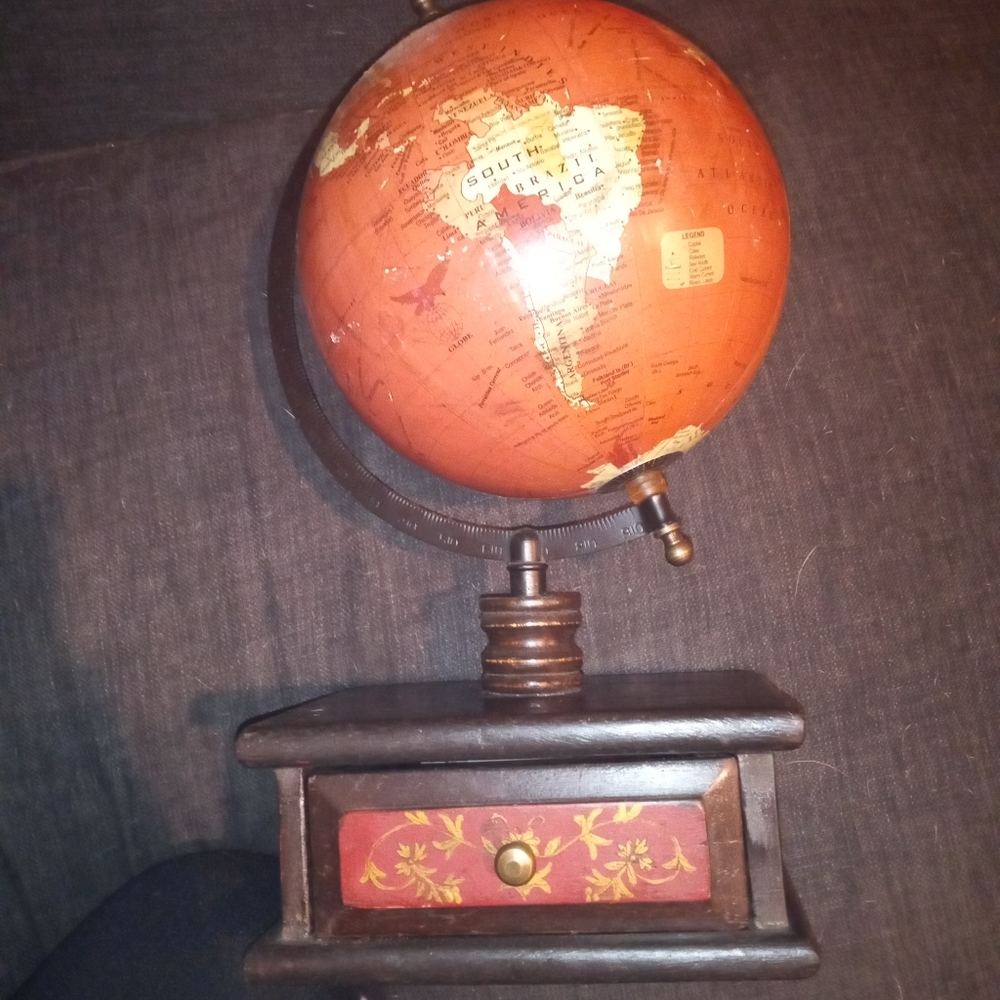 Globe with drawer